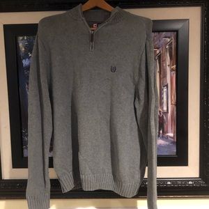 Men’s Champs grey quarter zipper pullover